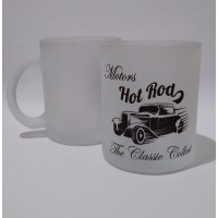 Caneca Jateada Vidro 300ML Hot Rod 01